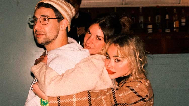 Sabrina Carpenter con Jack Antonoff y Amy Allen, colaboradores con los que creó 'Manchild'