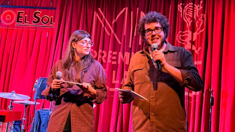 Leyre Guerrero y Nacho Álvaro en la lectura de las nominaciones a los Premios MIN 2026