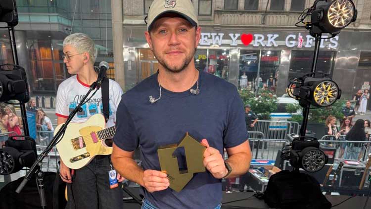 Niall Horan celebra el número 1 en Reino Unido con 'Dinner party'