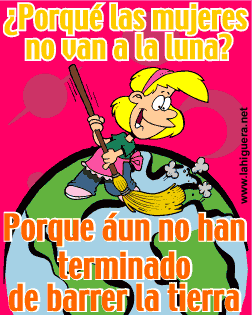 ¿Por qué las mujeres no van a la luna?