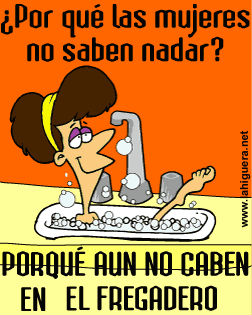 ¿Por qué las mujeres no saben nadar?