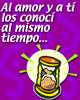 Al amor y a ti os conocí a la vez