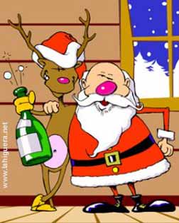 Papa Noel, de fiesta