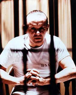 Anthony Hopkins, en el silencio de los corderos