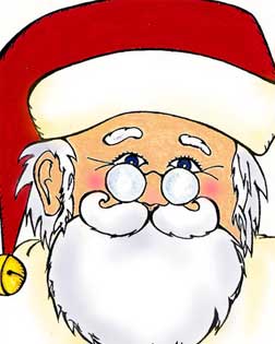 Papá Noel sonriente