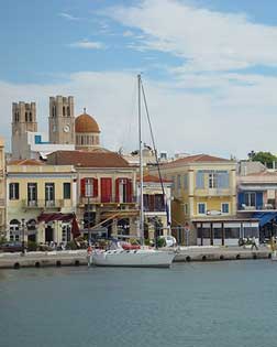 Grecia, puerto de la isla de Egina