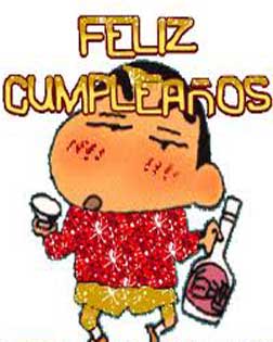 Shin Chan te felicita el Cumple