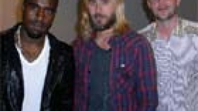 Kanye West, Brandon Flowers y Jared Leto