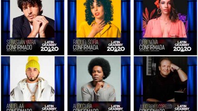 Anunciados nuevos artistas para las actuaciones de los Grammy Latinos 2020