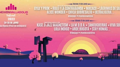 Cartel por días del Conexión Valladolid Festival 2022
