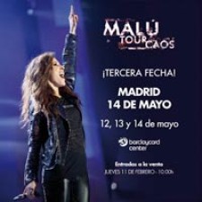 Malú anuncia un tercer concierto en Madrid